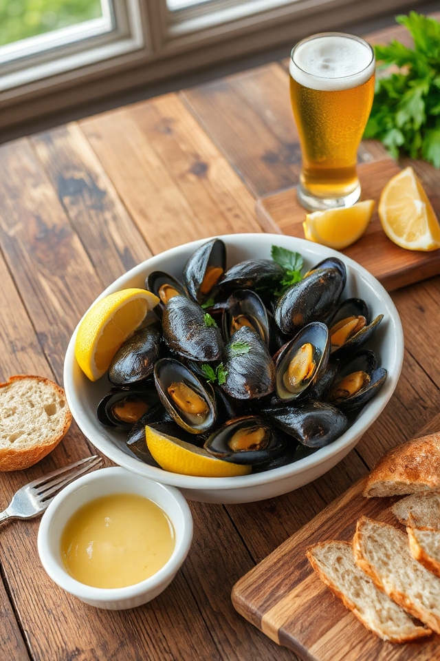beer infused mussels recipe