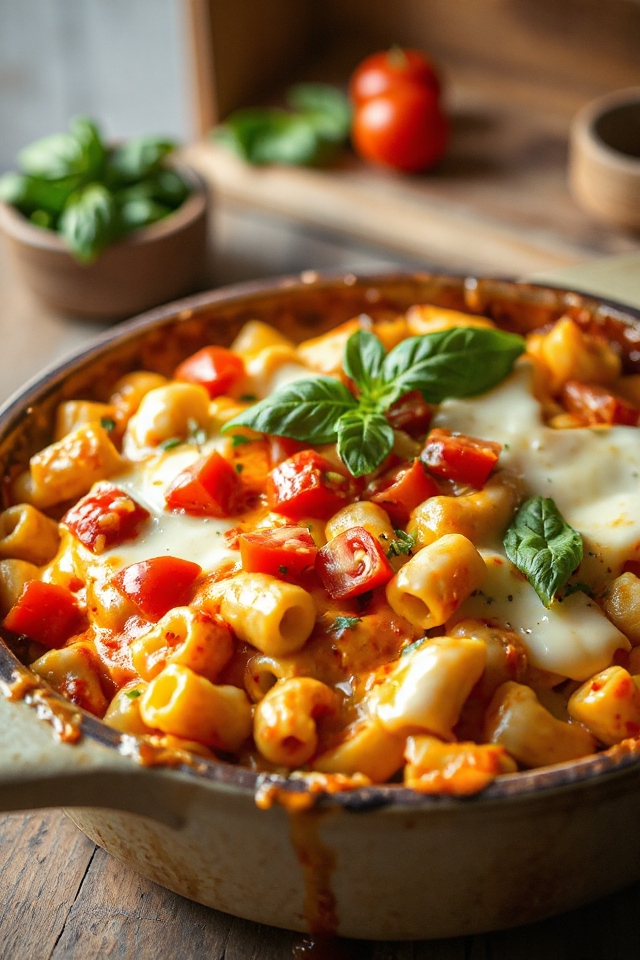 cheesy baked macaroni dish