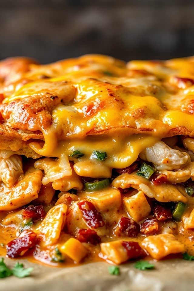 chicken tortillas cheese bake