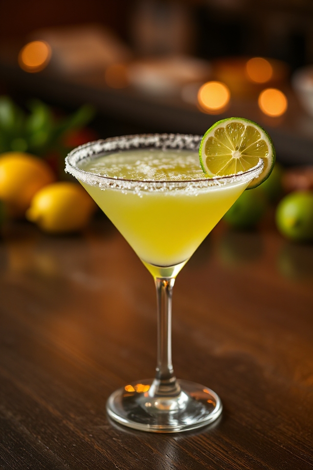 citrusy frothy tequila delight