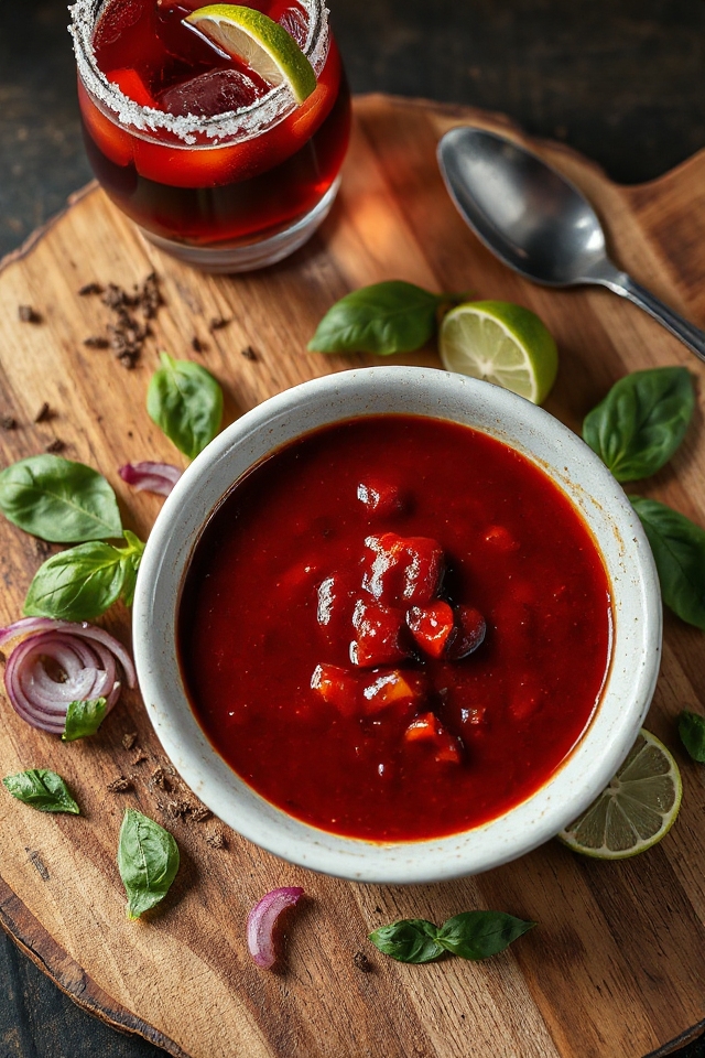 classic margarita with red wine