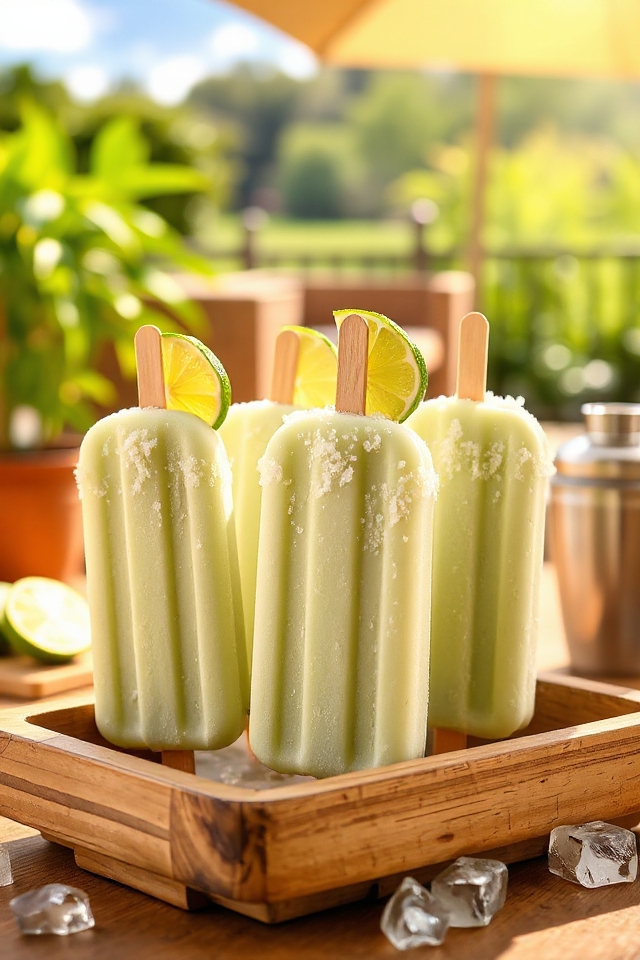 creamy margarita popsicle recipe