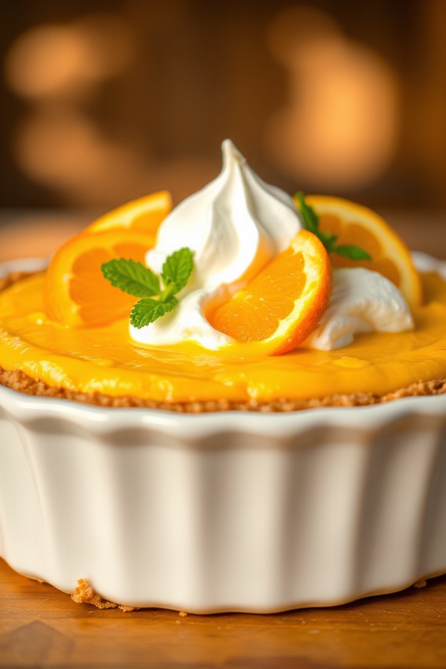 dreamy orange cream dessert