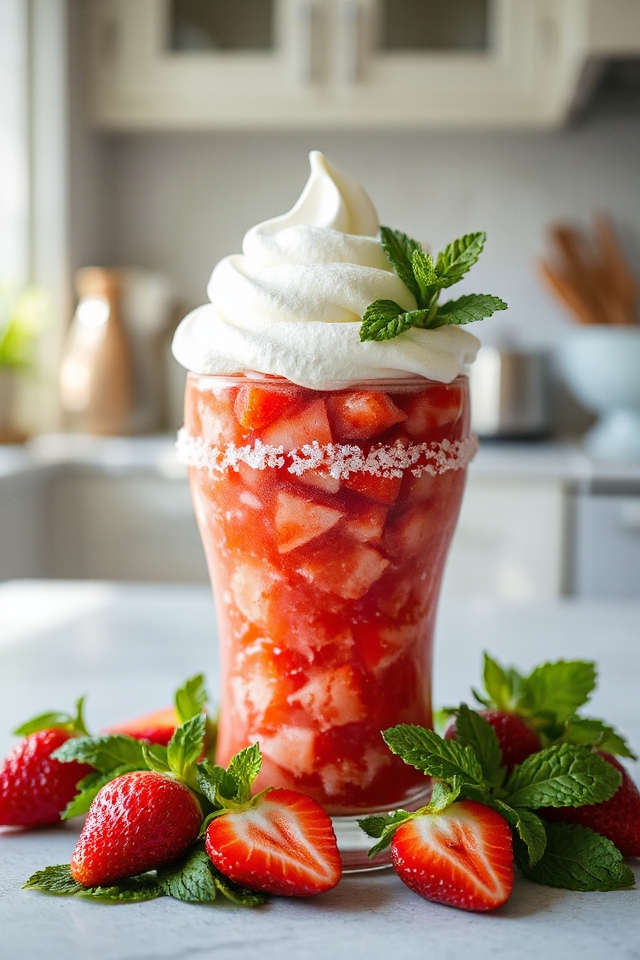 frozen strawberry margarita delight