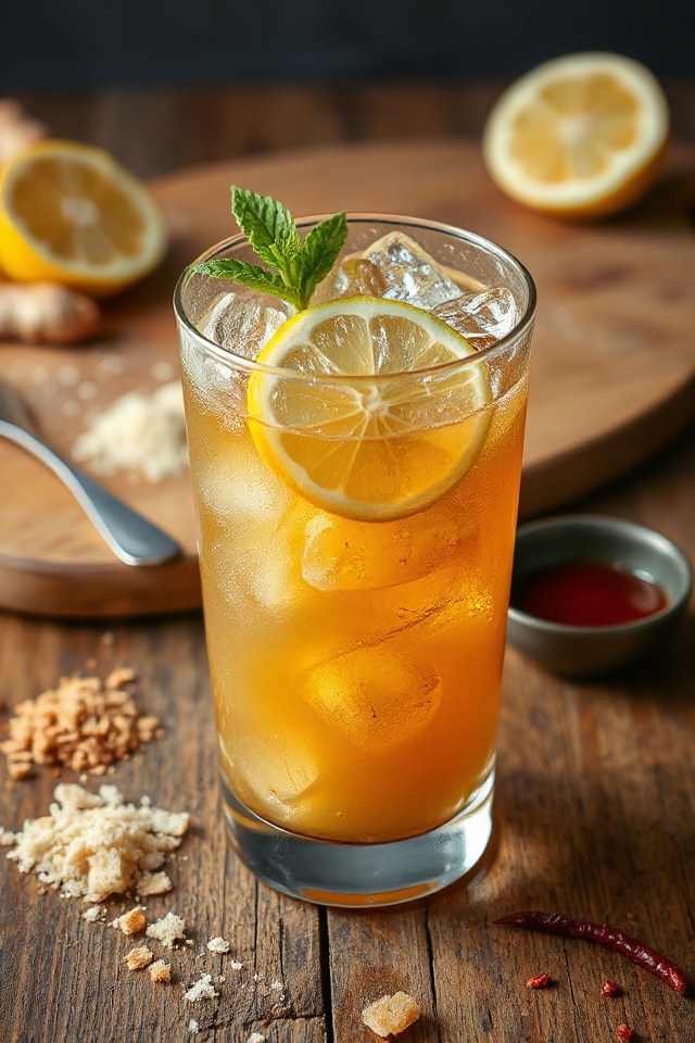 ginger infused spicy margarita cocktail