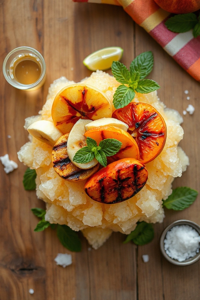 grilled fruit margarita dessert