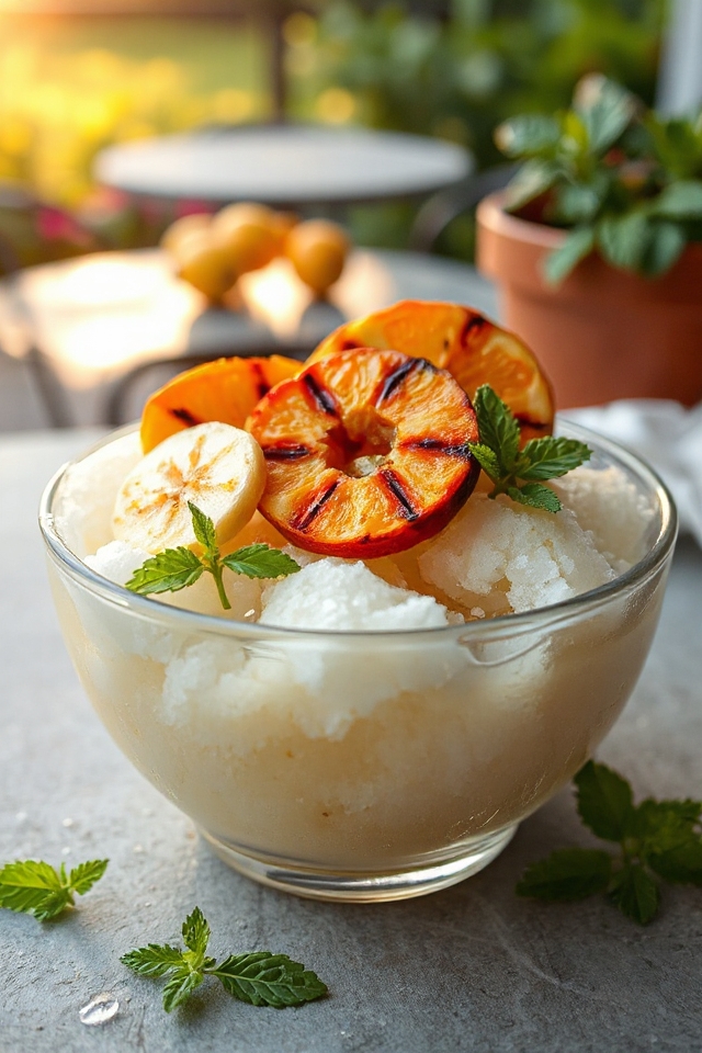 grilled fruit margarita granita
