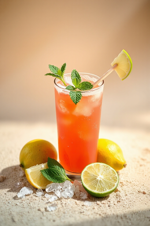 guava margarita with mint