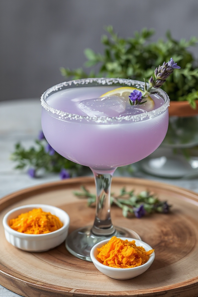 lavender margarita marinade preparation