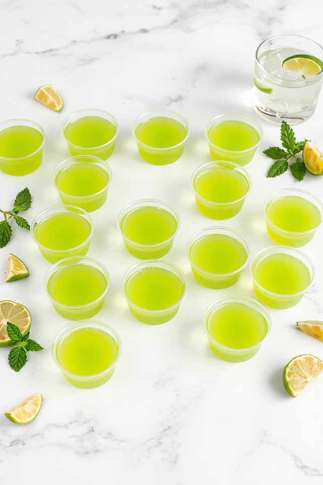 lime margarita jello shots