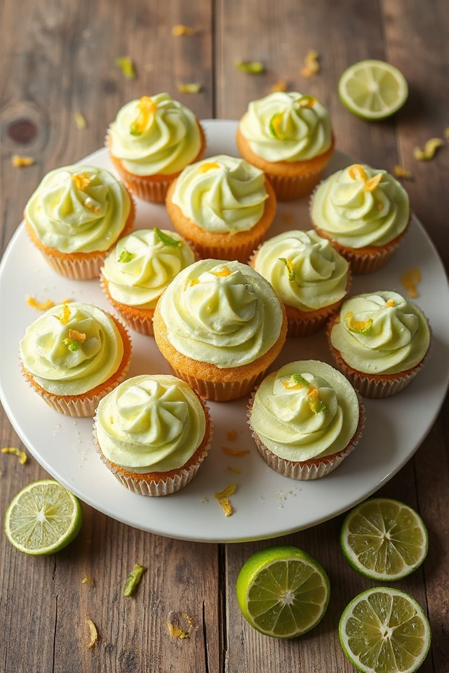 margarita flavored lime zest cupcakes