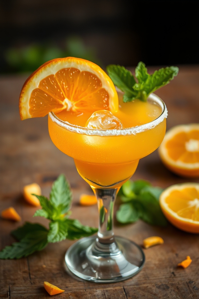 orange confetti syrup creation