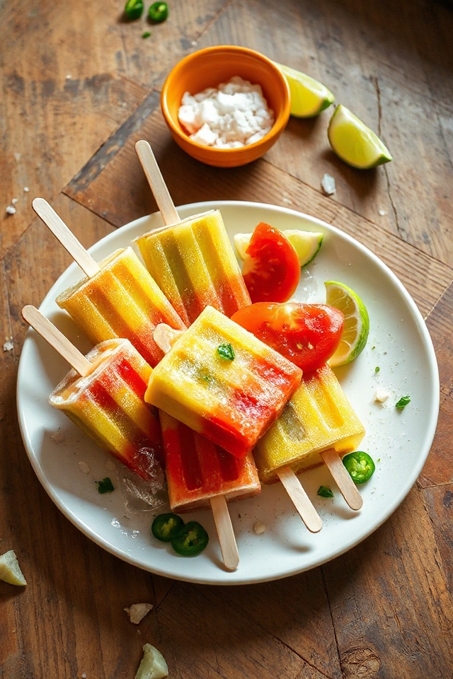 spicy margarita ice pops