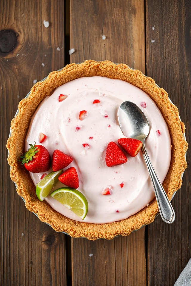 strawberry tequila mousse dessert