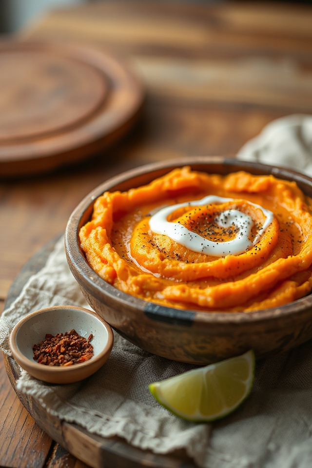 sweet potatoes smoky flavor mash