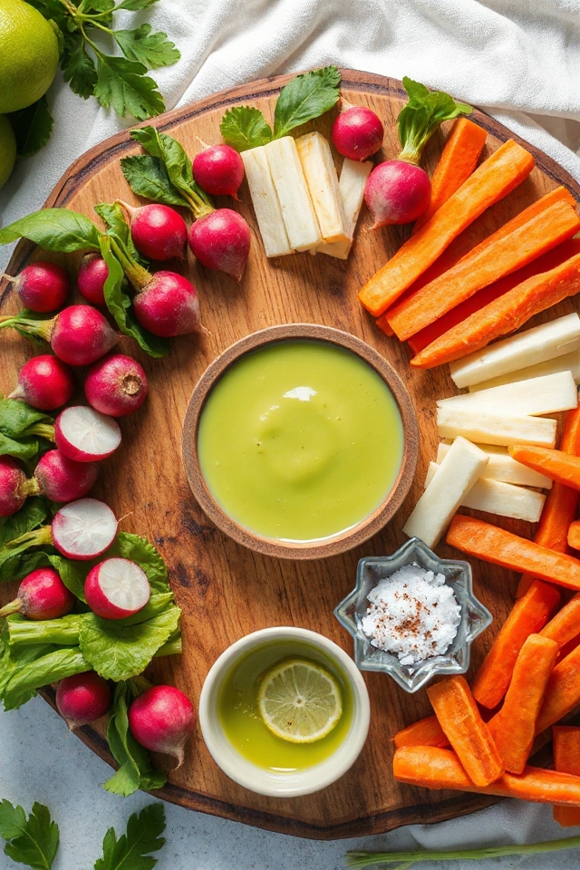 tequila and veggie dippers