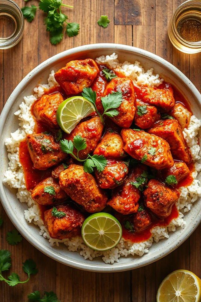 tequila infused chicken dish