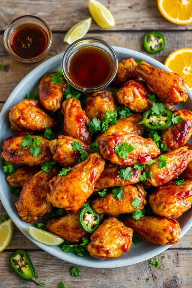 tequila infused crispy chicken wings