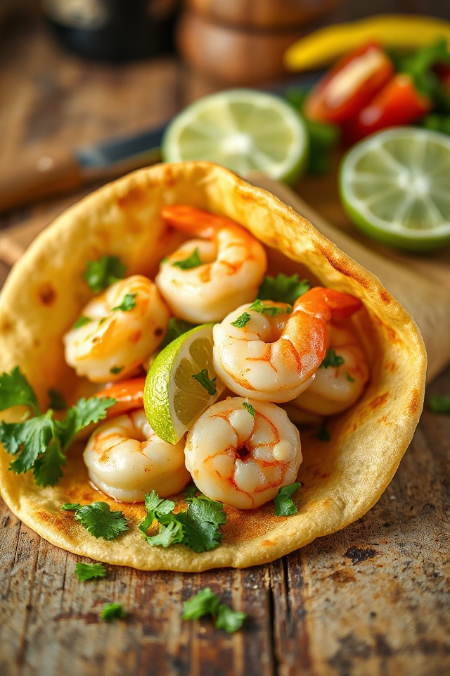 tequila lime shrimp tacos