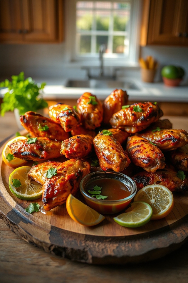 tequila marinated crispy chicken wings