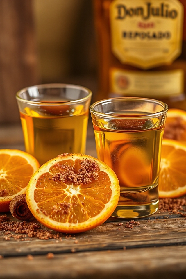 tequila oranges cinnamon sugar