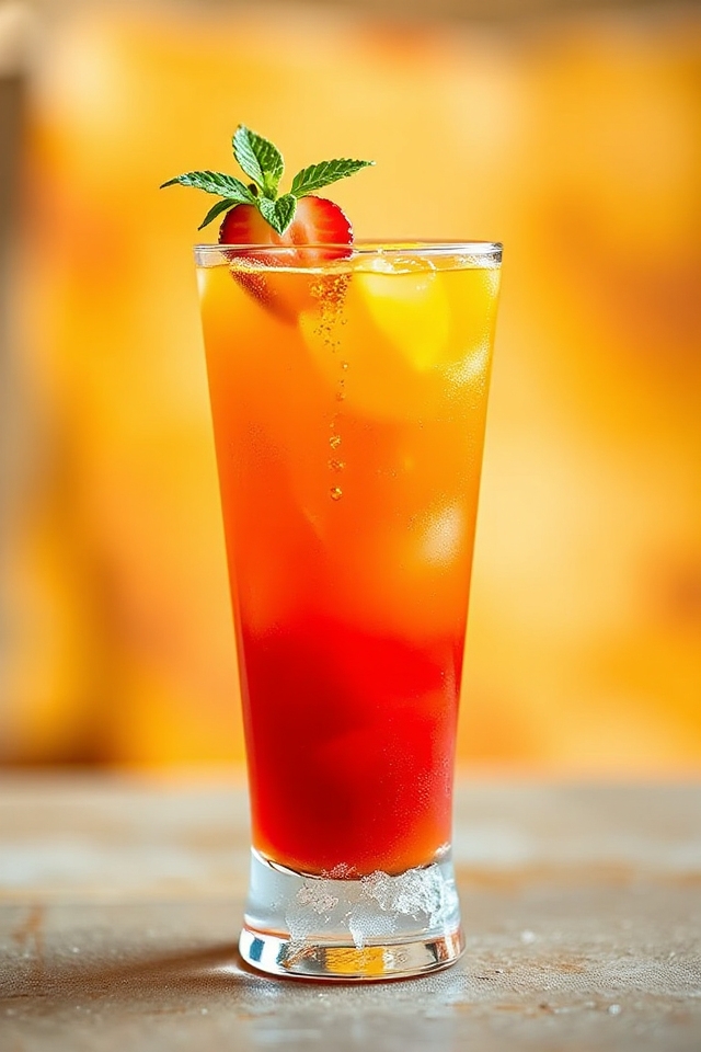 tropical saffron mango drink
