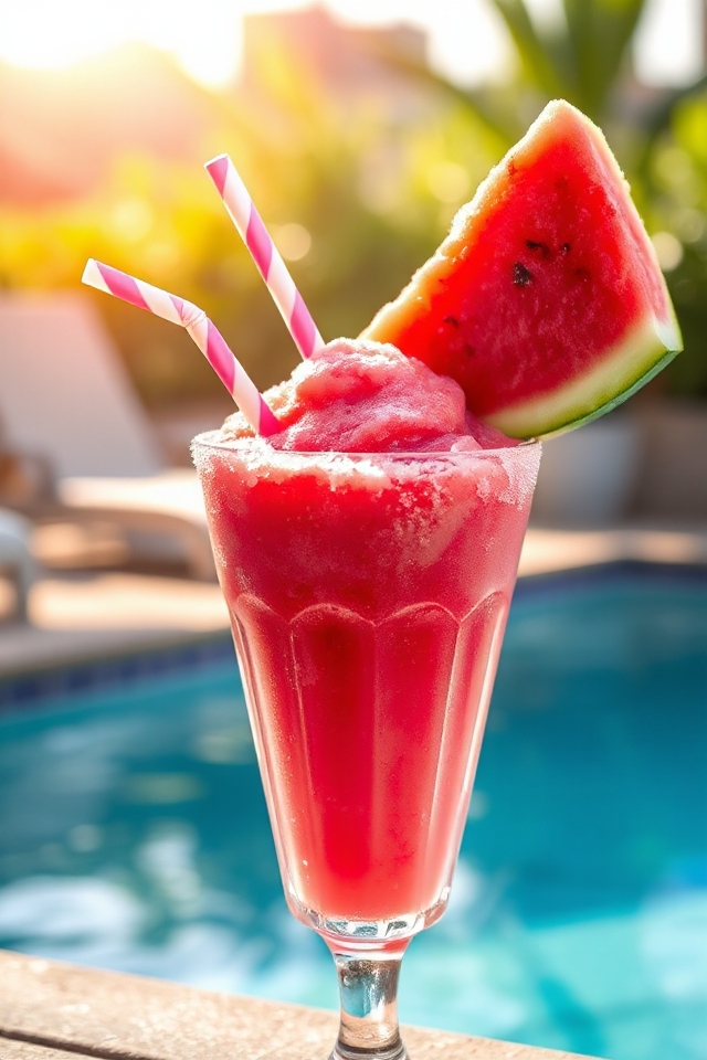 watermelon lime tequila slush